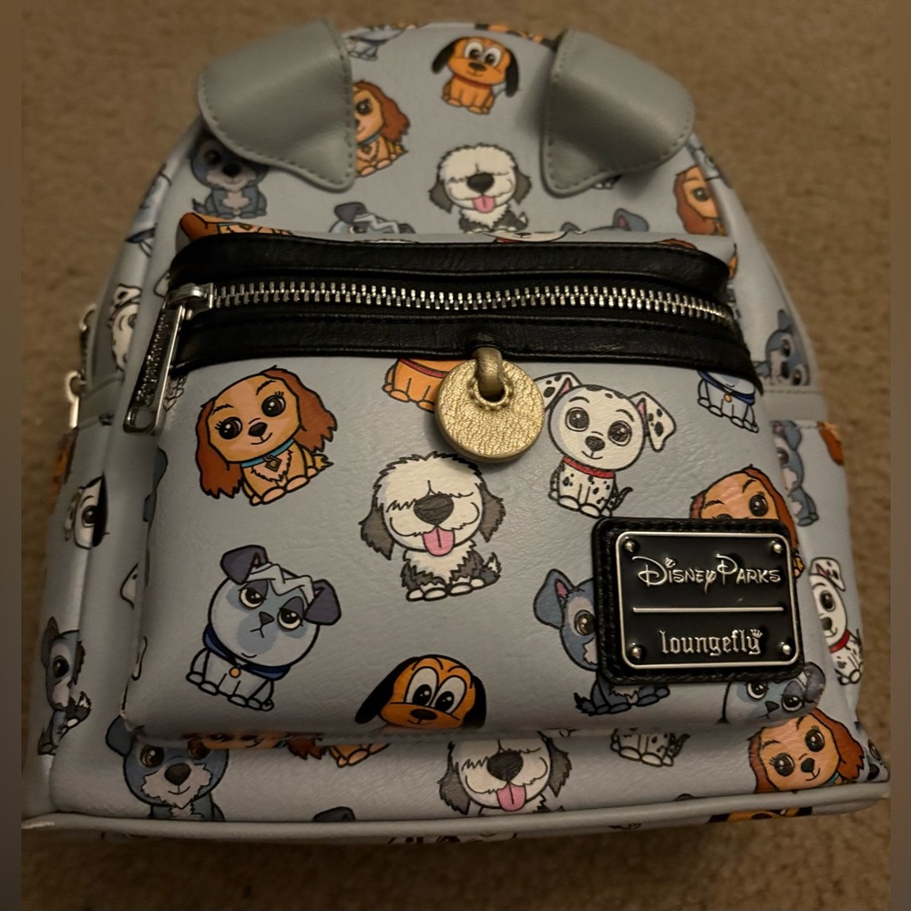 Disney Parks Loungefly Disney Dogs Puppy Mini Backpack.